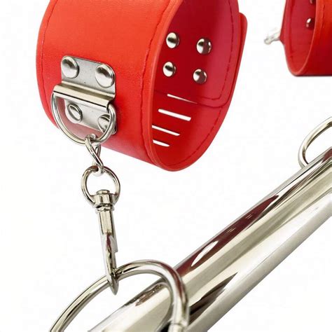 Stainless Steel Adult Games Sex Toy Bondage Restraint Leather Handcuff Ankle Erotic Bondage Rope