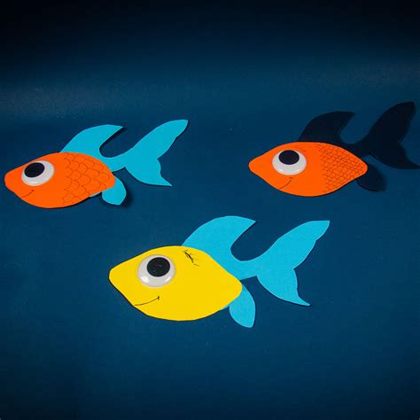 fische basteln  kreative ideen mit anleitung ausgefuxt