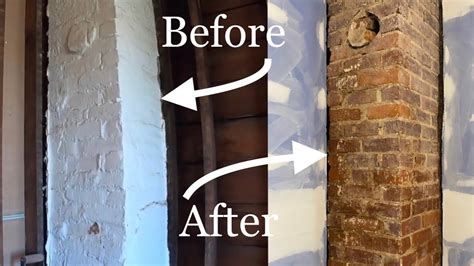 How To Remove Paint From Red Brick Fireplace Fireplace Ideas