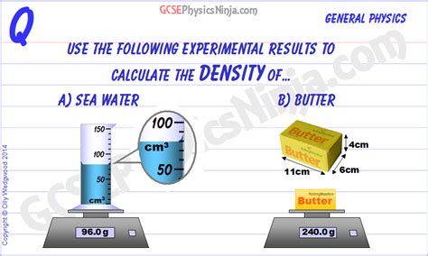 6 Density Calculation And Equation GCSEPhysicsNinja