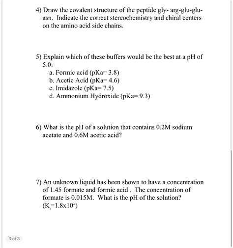 Solved Draw the covalent structure of the peptide gly- | Chegg.com