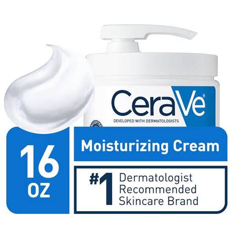 Cerave Moisturizing Cream 16 Oz453g With Hyaluronic Acid And