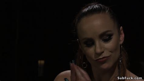 Busty Slut Anal Fucks Male Slave Femdom