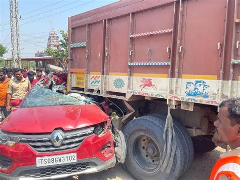 Telangana Five Students Dead Two Injured After Car Rams Into