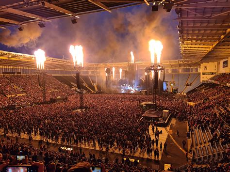 Apparently the Rammstein concert in Coventry could be seen and heard in an 11 mile radius and ...