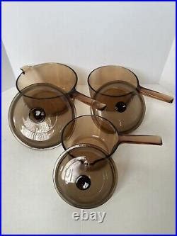 Vision Ware Corning Piece Glass Amber Cookware L L L Pots And