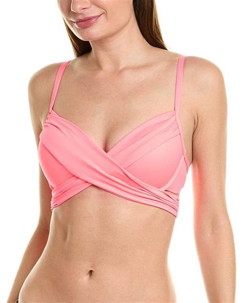 La Blanca Island Goddess Bikini Top In Pink Lyst