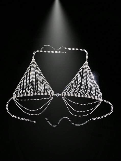 Beach Bikini Set With Body Chain Bra Chain And Fringes For Summer For Sale Australia New