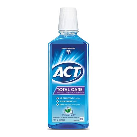 Act Total Care Anticavity Fluoride Mouthwash With Alcohol Icy