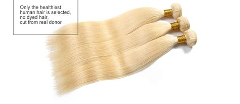 Blonde Brazilian Straight Hair Bundles With Closure West Kiss Hair