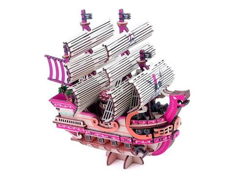 Laser Cut D Puzzle Ship Model Pirate Ship Toy Design Vector File