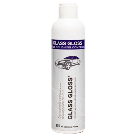 Полировальная паста для стекла автомобиля Glass Gloss