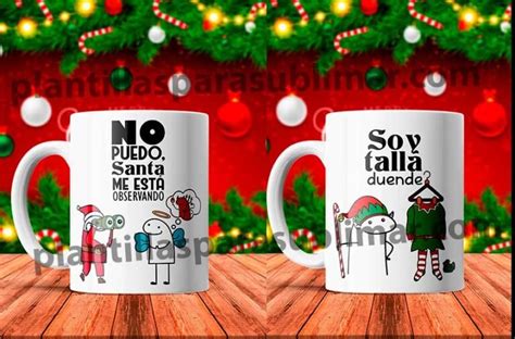 Frases Flork Navidad Taza Plantilla Plantillas Para Sublimar