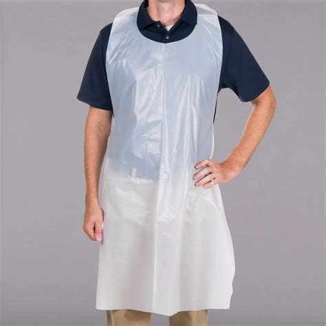 Plain Hdpe Disposable Poly Apron For Safety Protection At Rs 2 5