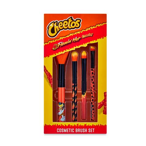 Flamin Hot Cheetos Cosmetic Brush Set Piece Makeup Blender For Perfect Blending Walmart