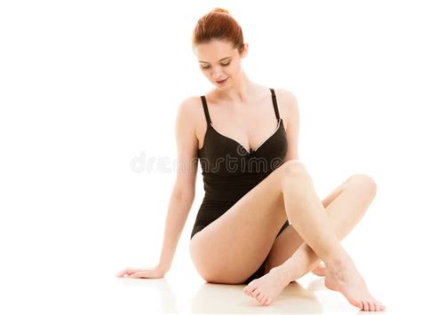 Sitting Naked Woman Cleaning Her Feet Stock Image Image Of Isolated Shower 89187079