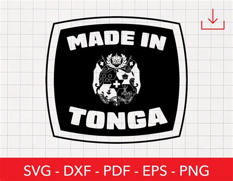 Tonga Svg, Made in Tonga Design, Tongan Flag Svg, Seal of Tonga Svg ...