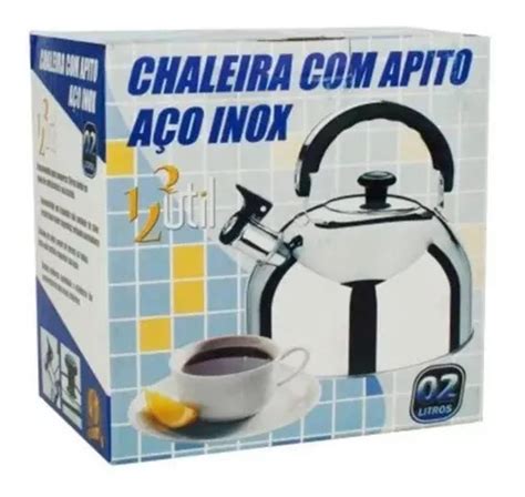 Chaleira Tampa E Apito Em A O Inox Litros Inmetro Venda Em S O