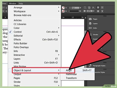 Cómo alinear en InDesign 11 pasos con fotos wikiHow