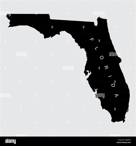 Florida Map Outline Hi Res Stock Photography And Images Alamy