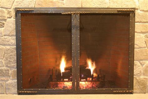 iron bronze fire screen