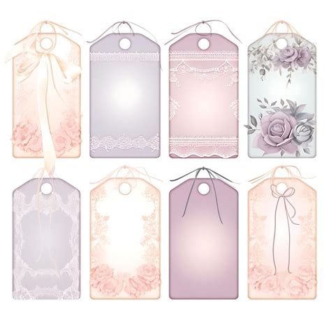 Premium AI Image Lingerie Tag Card Satin Fabric Delicate Lace Accents