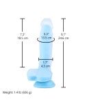 Hismith Glow In The Dard Silicone Dildo With Suction Cup Removable Kliclok