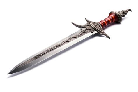 Premium AI Image | Isolated dagger blade on a white background