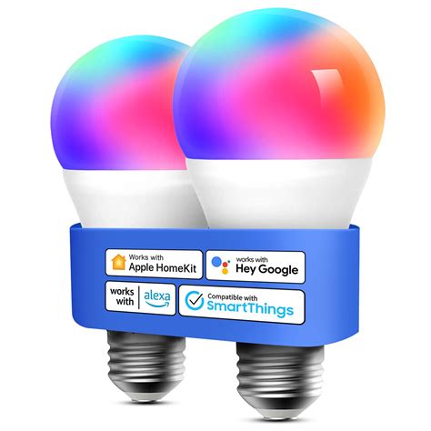 meross Smart Light Bulb, Smart WiFi LED Bulbs Compatible with Apple HomeKit, Siri, Alexa, Google