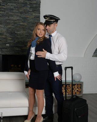 Sofi Goldfinger Pretty High Heels Stewardess Is Stripped And Fuc Porn Pictures XXX Photos Sex