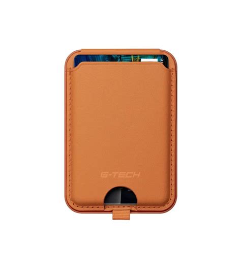 جاکارتی مگ سیف استند‌دار G-Tech مدل MagSafe Card Holder-قهوه‌ای روشن