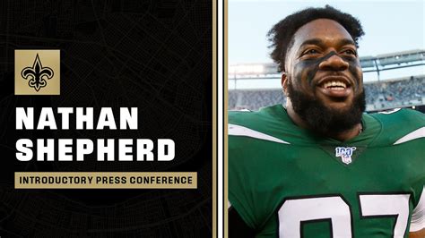 Nathan Shepherd Introductory Press Conference New Orleans Saints