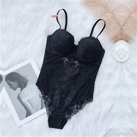 Black Basic Lingerie Women Bow Garter Bra Panty Underwear Set Erotic Set Transparent Mesh