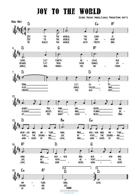 Joy To The World Sheet Music Transcriptions By Paul Gladis