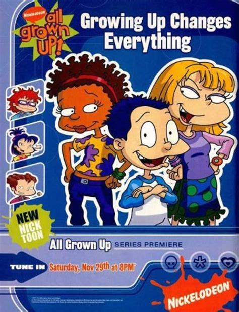 Rugrats Spin Off Series All Grown Up On Nickelodeon 2003 2008 Rugrats Rugrats All Grown