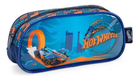 Maleta Escolar Azul Hot Wheels Luxcel 23 X 10 X 6 Cm MercadoLibre