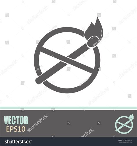 No Naked Flame Warning Sign Vector Vector De Stock Libre De Regal As