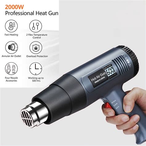 Jual 2000W Hot Air Gun Electric Hot Air Gun 220V Heat Gun Perkakas Elektrik Blower Angin Uap