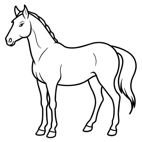 A Drawing Of A Horse That Has A Horse On It Premium Ai Generated Vector