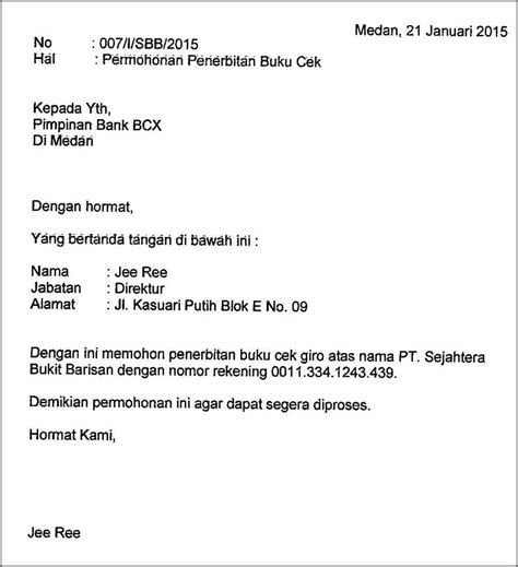 Contoh Surat Pernyataan Kehilangan Giro Surat Permohonan Desain