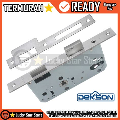 Jual MORTISE LOCK DEKKSON MTS HD DL8672 PANIC SSS BODY KUNCI PINTU