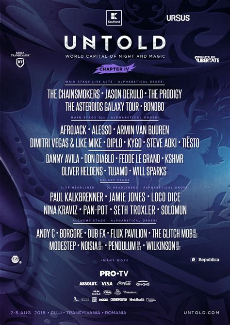 Untold Festival Releases Full Lineup For 2018 Edm Identity