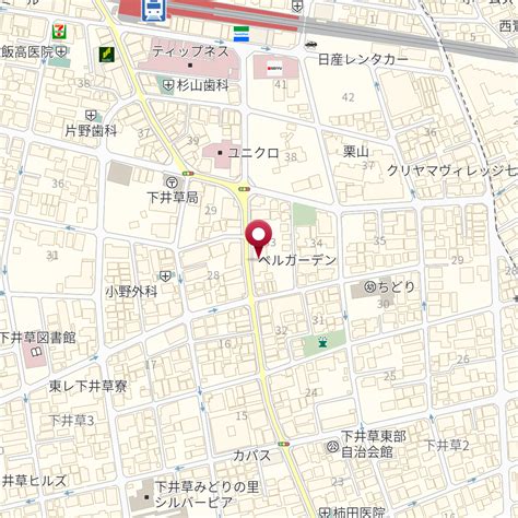 東京都杉並区下井草2－33－5 の地図 Mapfan