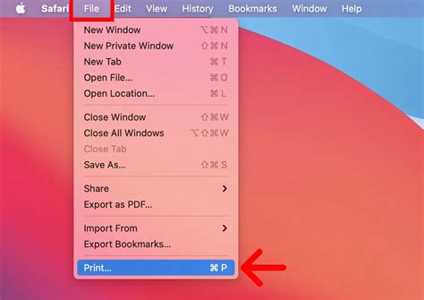 how to print a document in mac