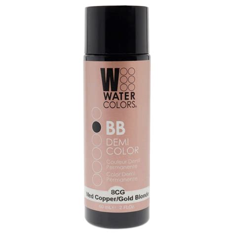 Watercolors Bb Demi Permanent Hair Color 8cg Medium Copper Gold Blon