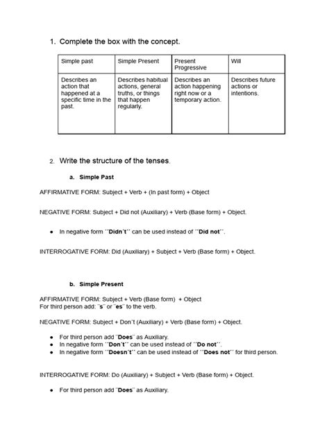 English Homework 1 Pdf Verb Grammar