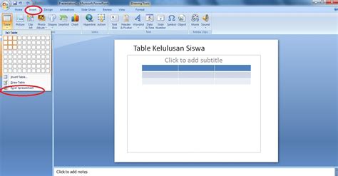 Cara Membuat Tabel Di Power Point Panduan Belajar Ms Office 49088 Hot