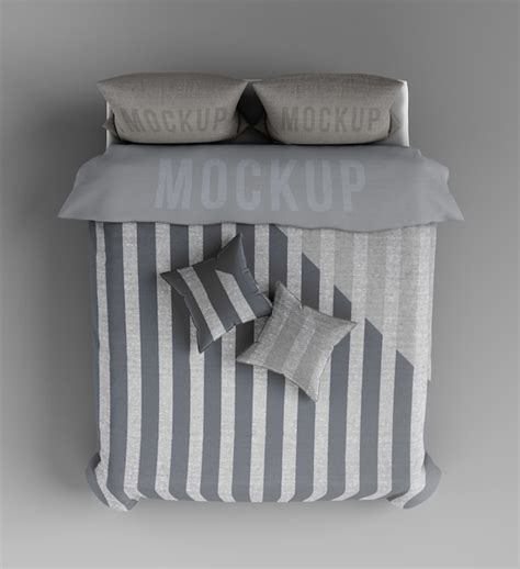 Premium Psd Bedding Set Mockup Design