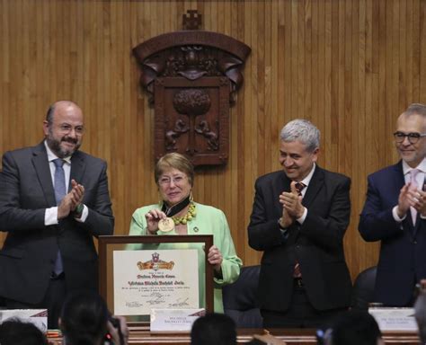 Expresidenta Michelle Bachelet Recibe El Doctorado Honoris Causa De