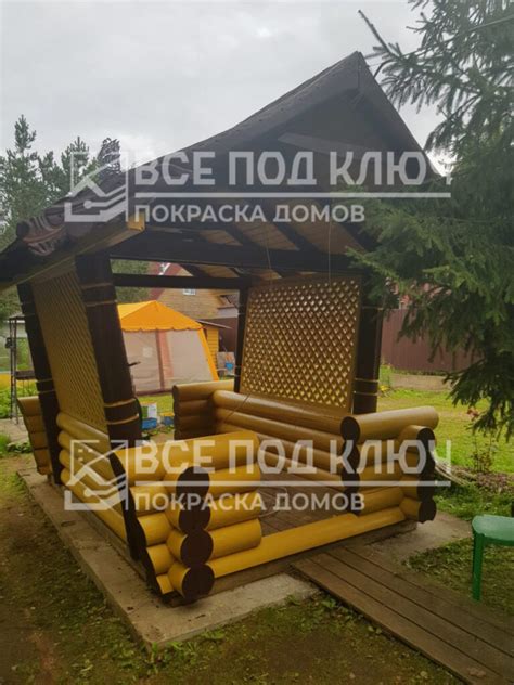 Покраска деревянного дома снаружи в СПБ - цена